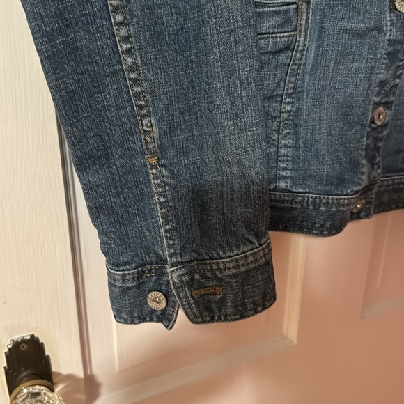 COPY - Chicos Platinum Denim Jean Women's Jacket Blue Stretch Size 0 - Picture 6 of 11